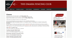 Desktop Screenshot of omahafencingclub.org